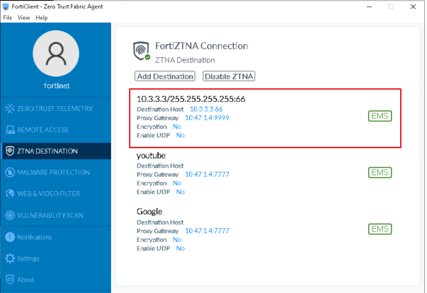 Technical Tip: Configuring ZTNA TCP Forwarding to access FortiGate ...