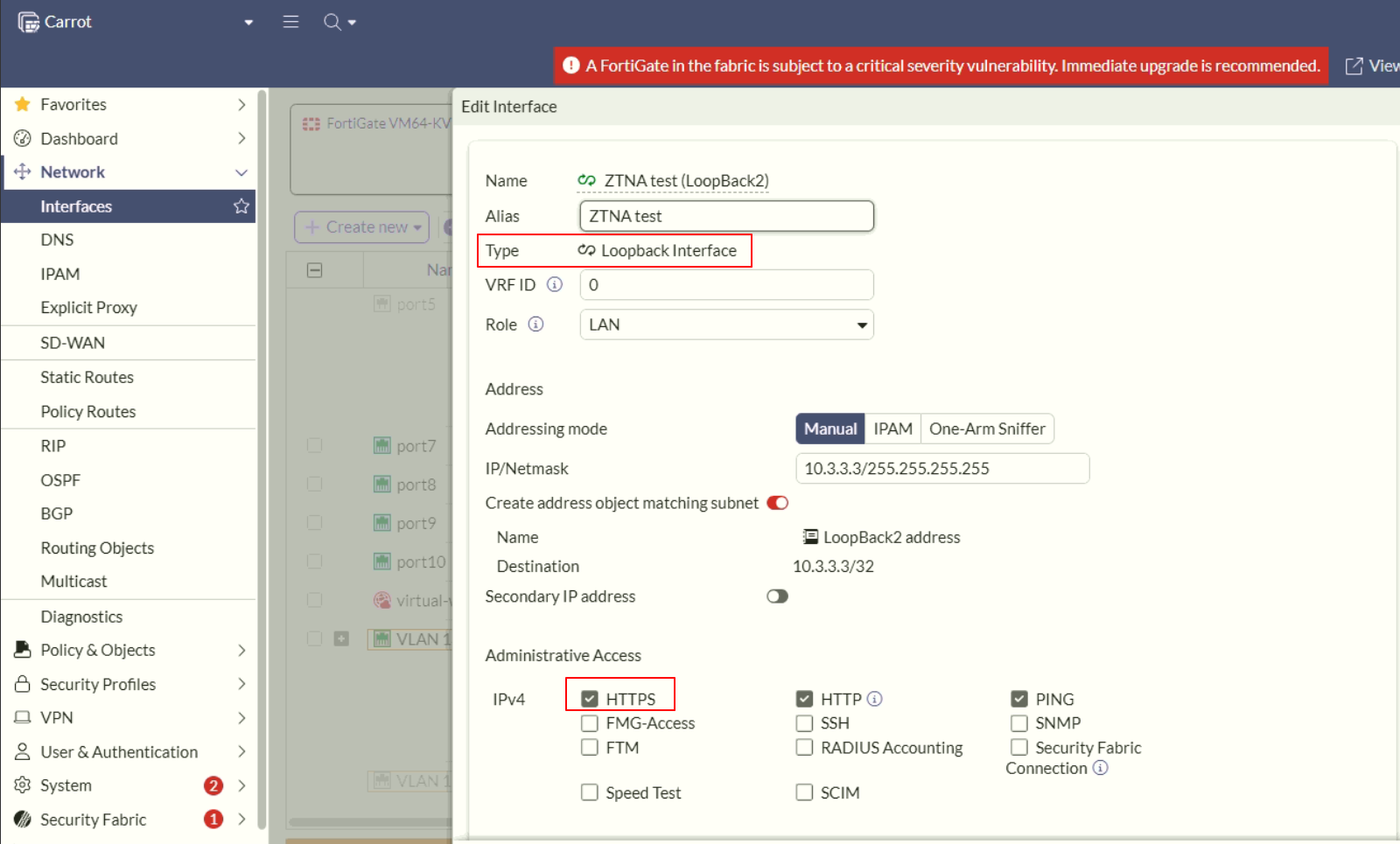 Technical Tip: Configuring ZTNA TCP Forwarding to access FortiGate ...